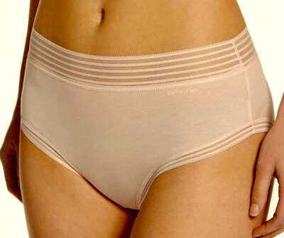 CALVIN KLEIN Striped Waistband Soft Nude Modern Brief Panty Womens XS S M L XL - Image 1 of 4