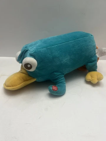 Disney PERRY THE PLATYPUS Phineas & Ferb Stuffed Plush WORKS! Cover