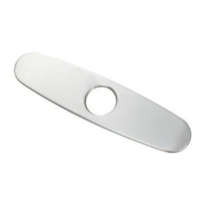 10" Brushed Nickel 3 Holes Cover Plate Bathroom Basin Sink Faucet Accessories - Picture 1 of 4