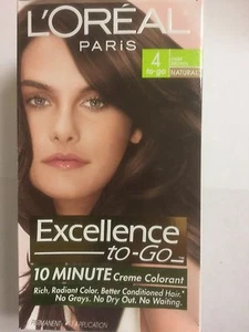 L'Oreal Paris Excellence To-Go 10 Minutos Crema Colorear Marrón Oscuro #4 NATURAL - Imagen 1 de 8
