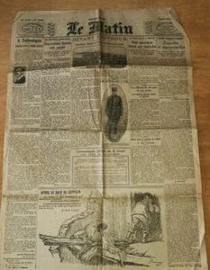 GUERRE 14 18 WW1 JOURNAL LE MATIN DU 7 FEVRIER 1916 ARMENIE ERZEROUM GUYNEMER - Picture 1 of 1