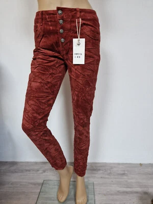 Karostar: Damen Boyfriend Baggy Cord Hose  5 Farben Knopfleiste  Gr. 38- 48 - Bild 1 von 4