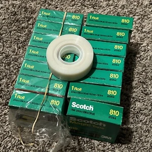 Scotch 810 Magic Tape, 3/4" x 1296" 14 Rolls MADE IN USA 1988 - Picture 1 of 4