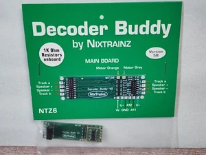 NIX Trainz NTZ6 Decoder Buddy 1K Ohm V5B 12 Output Mainboard mit 21-Pin Sockel - Bild 1 von 3