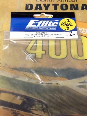E-Flite EFL9054 hélice/eixos de hélice com engrenagens {2 peças} NewInPack enviado para os EUA - Imagem 1 de 2