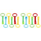  12 Pcs Plastic Pull Ring Toddler Baby Hanging Nursery Rings