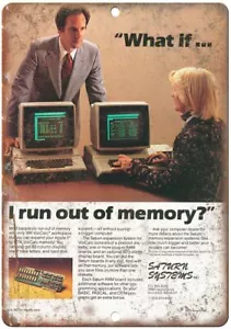 Saturn Systems Inc. VisiCalc Computer Ad Vintage Reproduction Metal Sign D74 - Picture 1 of 2