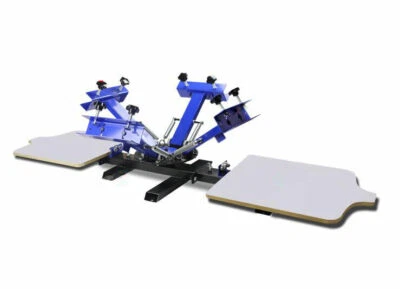 4 Color 2 Station Manual Silk Screen Printing Press Machine DIY Shirt Printer  - Image 1 of 4