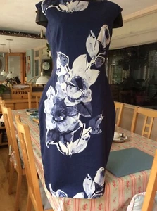 Phase Eight tailliertes knielanges Kleid aus Stretch-Baumwolle neu mit Etikett Größe 10 - Bild 1 von 9