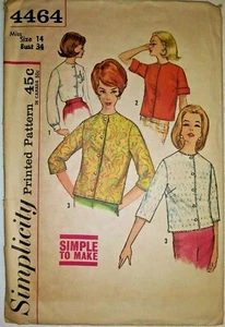 Simplicity Blouse Pattern 4464, Size 14 misses - Cut - Bild 1 von 1