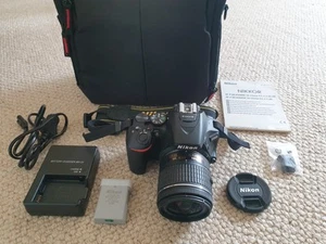 Nikon D5600 24.2MP Digital SLR Camera Kit w AF-P 18-55mm VR Lens - 205 shutter - Picture 1 of 13