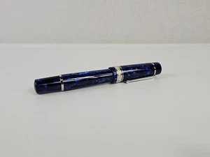 Delta Dolce Vita Oversize Demostrator Blue Fountain Pen 925 Sterling (Steel Nib) - Picture 1 of 21