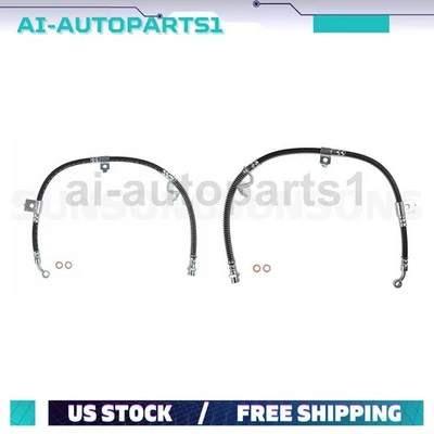 Mangueira hidráulica de freio dianteira esquerda e direita 2 peças para Hyundai Sonata 1999-2005 - Imagem 1 de 4