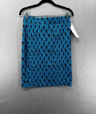 Leota Shiloh карандаш юбка размер S синий черный цепочка печать обтяжку эластичной вязки новый с Ярлыками - Изображение 1 из 4