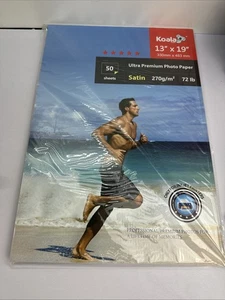 Koala Ultra Premium Satin Inkjet Printer Photo Paper 13x19 72lb for Epson Canon - Picture 1 of 2