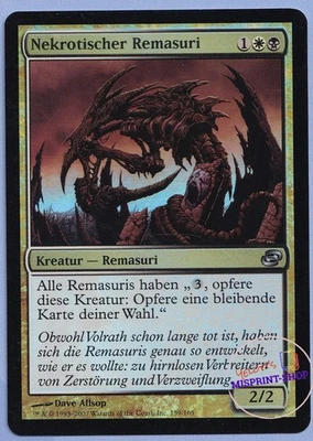 Necrotic Sliver FOIL German Mtg MISPRINT. "Sacrifice" instead "Destroy" - Imagen 1 de 4