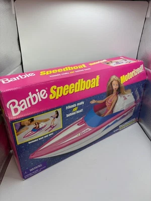 De colección Nueva Barbie Mattel 1998 lancha rápida motorizada sellada de fábrica Foto 1 de 4