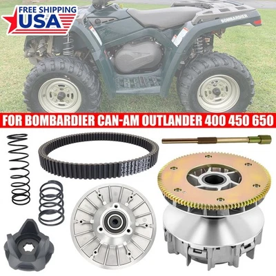 Embrague de transmisión secundario primario + correa para Bombardier Can Am Outlander 400 450 650 Foto 1 de 4