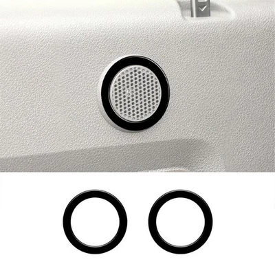 2X Gloss Black Rear Door Speaker Cover Trim For Ford F-250/350/450/550/650/750 Foto 1 de 4