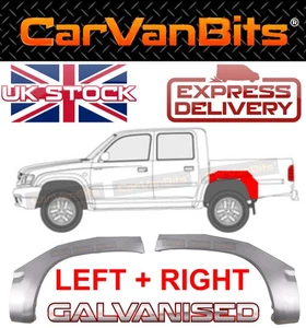 PER TOYOTA HILUX N60 01-05 COPPIA RIPARAZIONE PASSARUOTA POSTERIORE CORPO RUGGINE PANNELLO ESTERNO - Foto 1 di 9