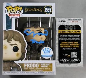 ELIJAH WOOD SIGNED FRODO LORD OF THE RINGS FUNKO POP FIGURE AUTOGRAPHED +JSA COA - Picture 1 of 2