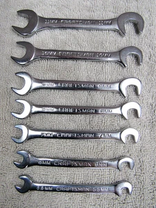 Vintage Sears Craftsman USA 7-teiliges metrisches Maulschlüssel-Set 44505 - Bild 1 von 5