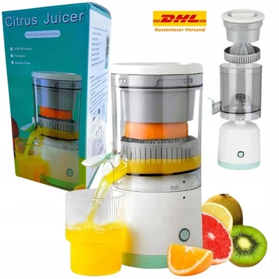 Zitronenpresse Elektrisch Akku Orangenpresse Saftpresse Limettenpresse Entsafter - Bild 1 von 4