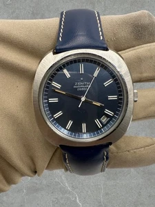 Zenith Sterlina 28800 Automatico Blue Dial Ref. 01.1240.380 40MM - Foto 1 di 14
