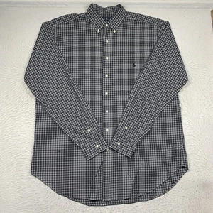 Ralph Lauren Hemd Herren XLT XL Tall schwarz kariert Button Down Langarm Pony - Bild 1 von 13