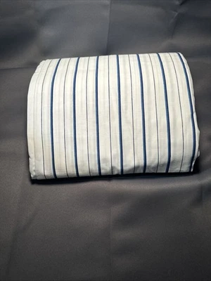 Vtg Ralph Lauren King Fitted Sheet Porcelain Jonquil Cotton Blue Irregular - Image 1 of 4