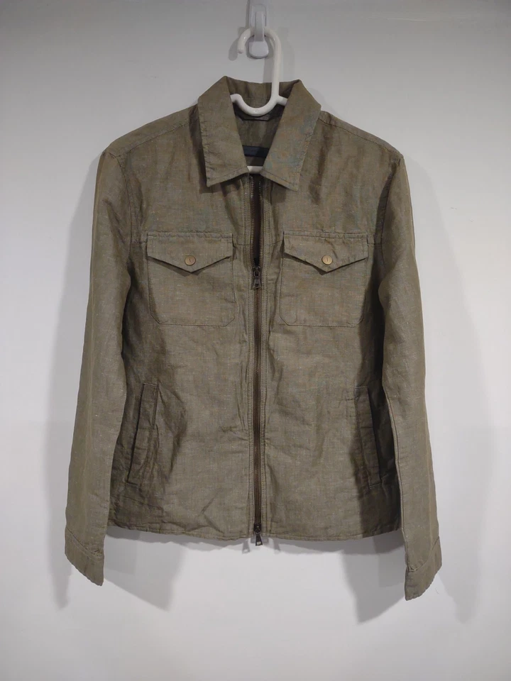 John Varvatos Santiago Linen Shirt Jacket ~ Men's Euro 44/ US XS - Image 1 of 4