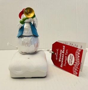 Hallmark Wireless Snowman Band "Trumpet Tom" Plays Jingle Bells & Toy Land - Picture 1 of 8