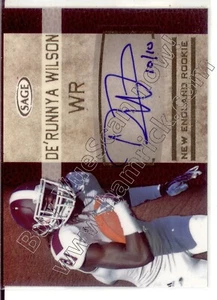 derunnya wilson rookie draft auto autograph mississippi state msu college 10/10 - Picture 1 of 1