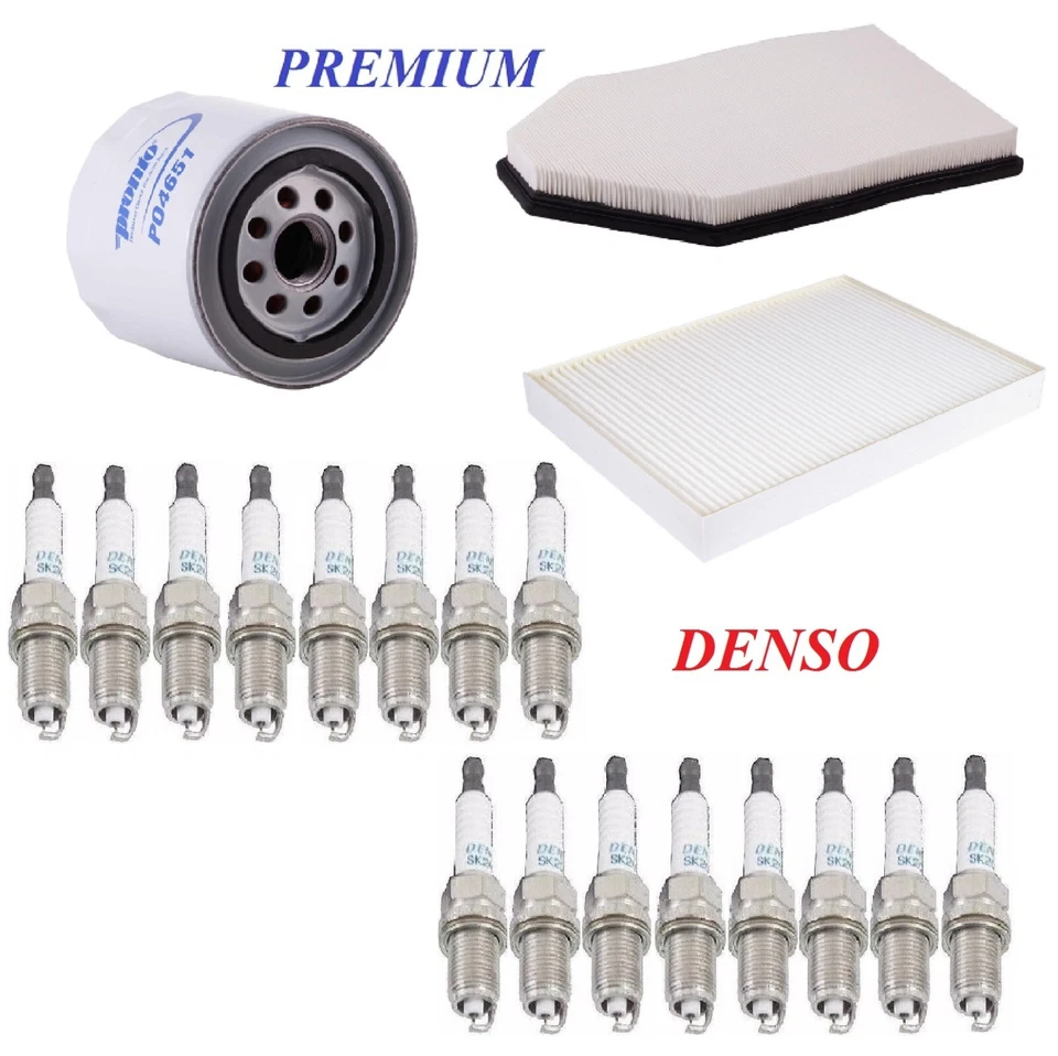 Kit de afinación filtros bujías aptos para Dodge Challenger V8; 6,4 L 2011-2015 Foto 1 de 1