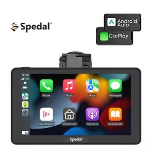 Portable 7" IPS Touchscreen Car Stereo with Wireless CarPlay and Android Auto# - Picture 1 of 10