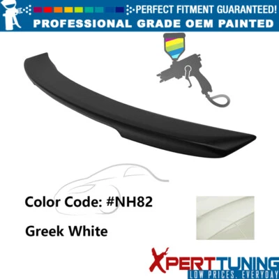 Fits 06-07 Honda Accord OE Style Rear Trunk Spoiler ABS #NH82 Greek White Foto 1 de 3