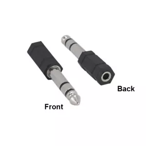 10PCS 6.3mm 1/4" Male to 3.5mm Female Adapter Electric Music Guitar Piano Amp - Picture 1 of 1