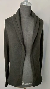Yohji Yamamoto 2 Japan solid black wool stretchable cardigan sweater vintage - Picture 1 of 20