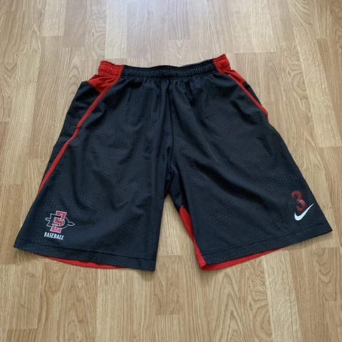 Nike Dri-Fit San Diego State Aztecs Baseball Shorts Player Issued Men’s Large Cover