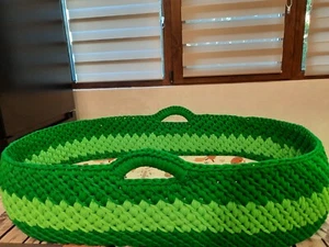 Cute baby moses basket, handmade - Picture 1 of 16