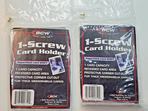 New BCW Super Thick Card 120pt Holder One Screwdown 5 count lot - Picture 1 of 6