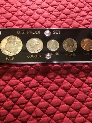 1955 US Mint Silver PROOF Set, Blazing Luster, Beautiful Toning RARE* - Image 1 of 2