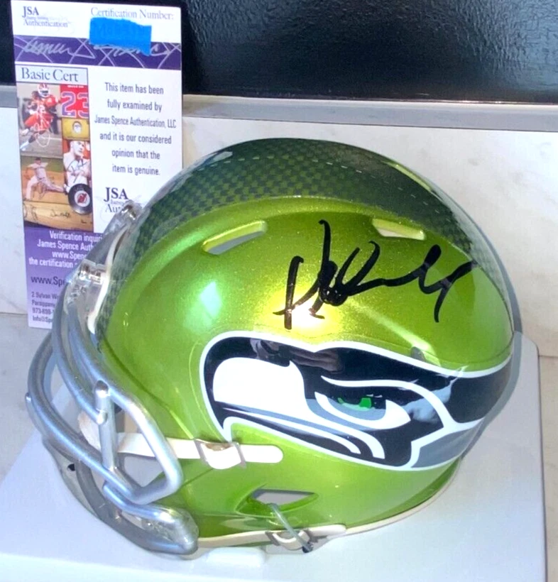 COACH PETE CARROLL SIGNED SEATTLE SEAHAWKS FLASH FOOTBALL MINI HELMET USC JSA C - Image 1 of 1