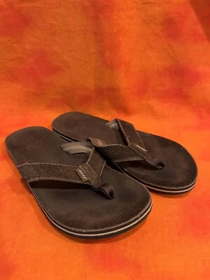 Chanclas de cuero marrón medio Reef 13-1 para niños pequeños  Foto 1 de 4