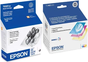 New Genuine Epson 32 42 Black Cyan Magenta Yellow 4PK Ink Cartridges - Picture 1 of 2