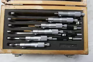 SPI 6-Piece Calibrated Mechanical Outside Micrometer Set: 0 to 6 inch Range NICE - Picture 1 of 12
