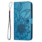 Retro Sunflower Pu Leather Wallet Case Phone Case Cover For Motorola G73 G51 G32