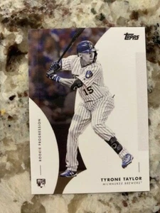2020 TOPPS ON-DEMAND MLB ROOKIE PROGRESSION WAVE 1 CARD BREWERS TYRONE TAYLOR #7 - Picture 1 of 1