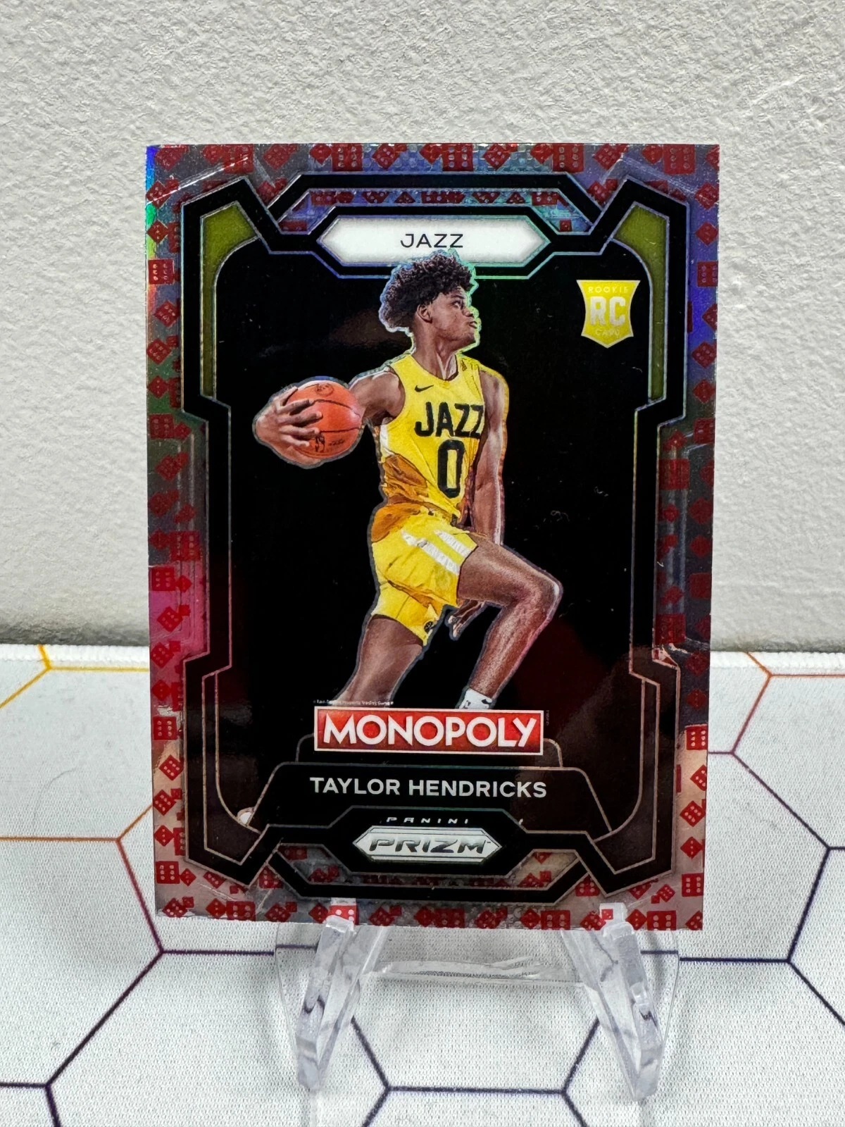2023-24 Prizm Monopoly TAYLOR HENDRICKS RC Red Dice 🎲🎲Short Print! Jazz