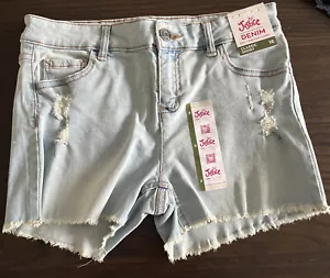 JUSTICE DENIM CLASSIC SHORT LIGHT WASH SIZE 16 - Picture 1 of 4